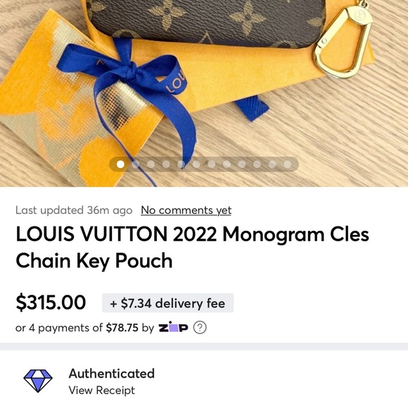 LOUIS VUITTON 2022 Monogram Cles Chain Key Pouch - Picture 2 of 13
